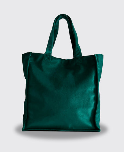 Tote Bag Italia terciopelo Verde Botella