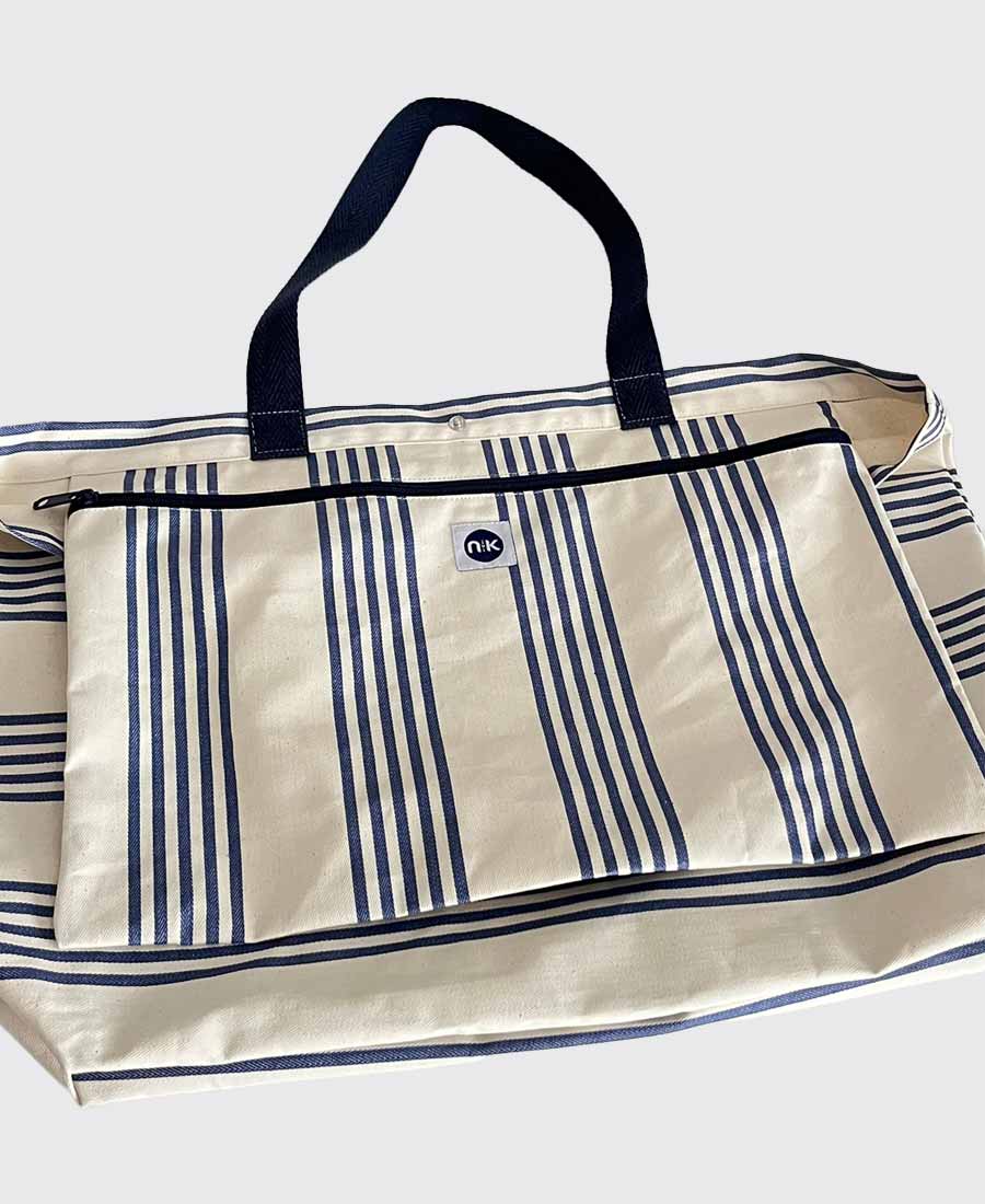 Bolsa impermeable nivik rayas azul