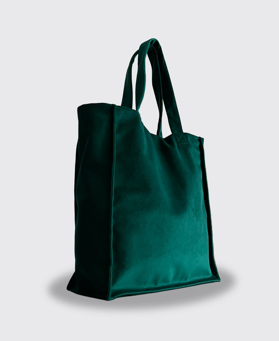Tote Bag Italia terciopelo Verde Botella