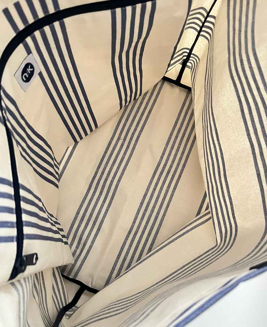 Bolsa impermeable nivik rayas azul