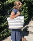 Bolsa impermeable nivik rayas azul