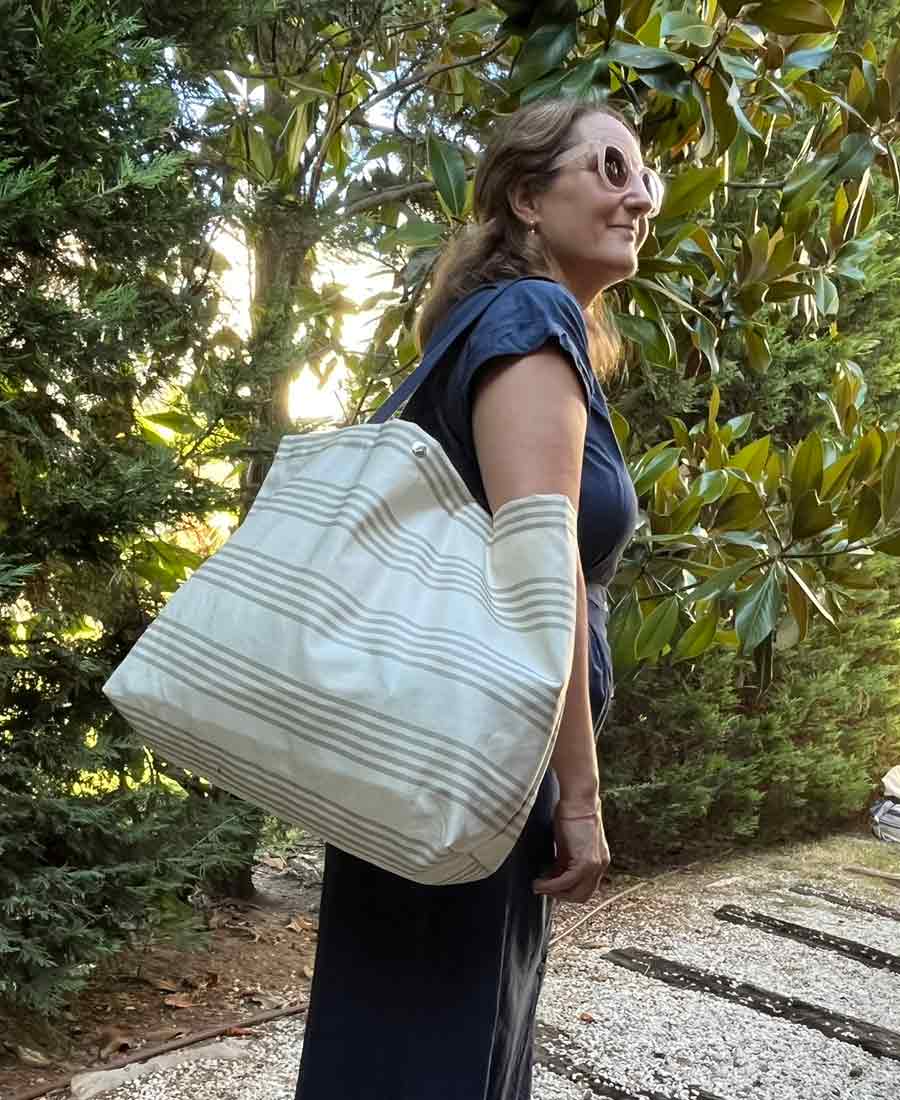 Bolsa impermeable nivik rayas topo