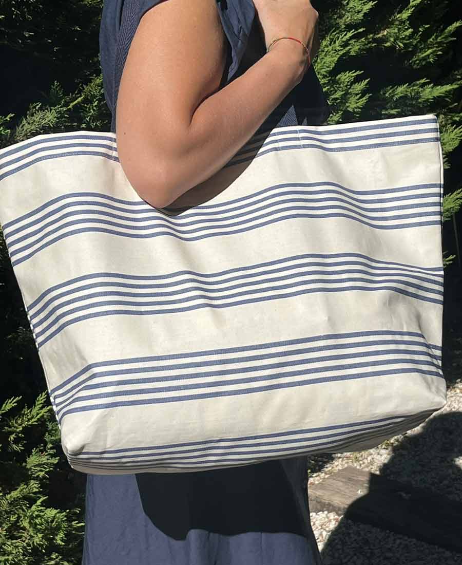 Bolsa impermeable nivik rayas azul