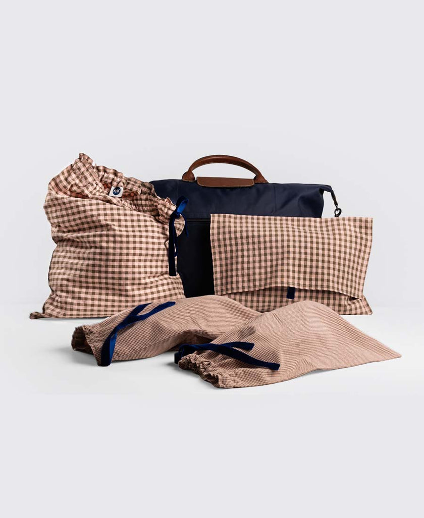 Pack de viaje Francia Rosa Claro&Oliva