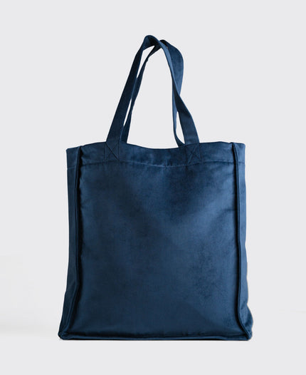 Tote Bag Italia terciopelo Navy