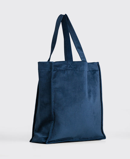 Tote Bag Italia terciopelo Navy
