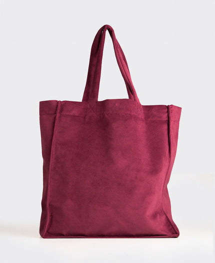 Tote Bag Italia terciopelo Burdeos