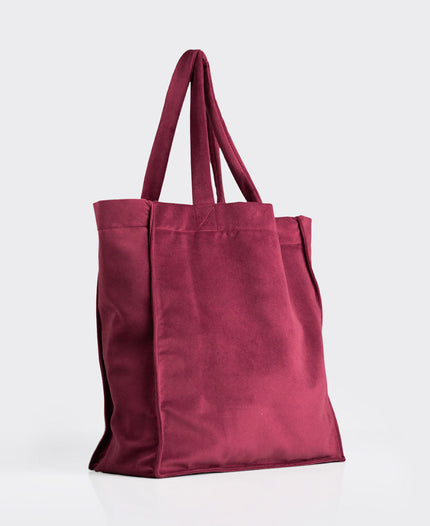 Tote Bag Italia terciopelo Burdeos