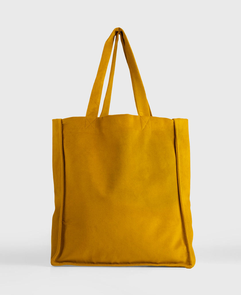 Tote Bag Italia terciopelo Mostaza
